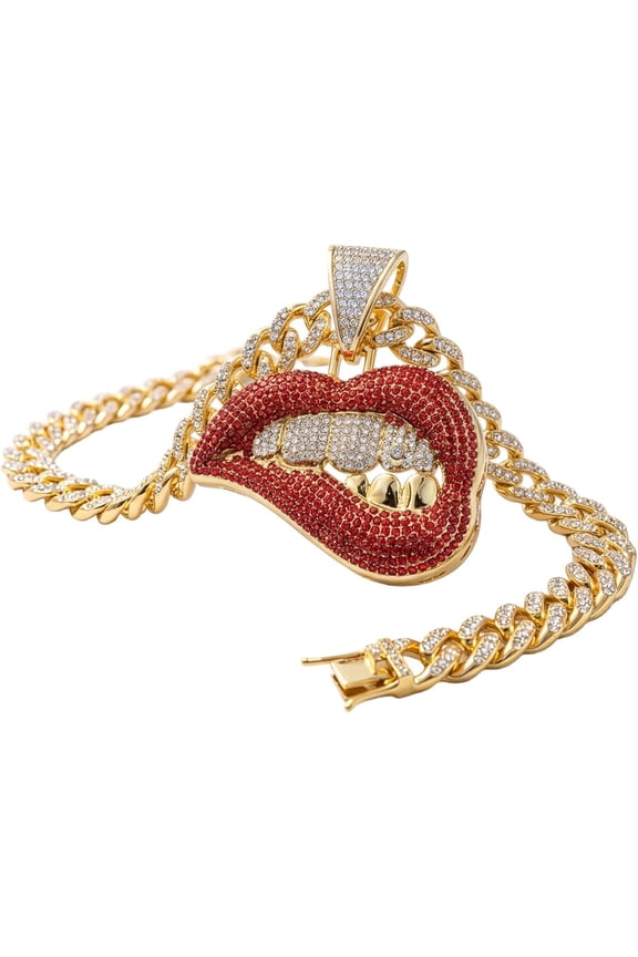 Miami Mens Cuban Link Chain Silver Gold Plated Bling Cuban Necklace Diamond Chain for Men iced out chain Hip Hop Necklace