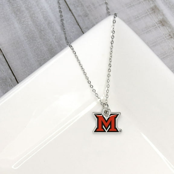 Miami Ohio Redhawks Fan Women's Necklace with Pendent by Fan Frenzy Gifts