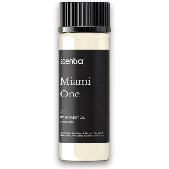 Miami One Diffuser Oil Inspired by The 1 Hotel Beach - 20 ml 0.67 fl oz Essential Blend for Aromatherapy, Water Less Diffusers Humidifiers