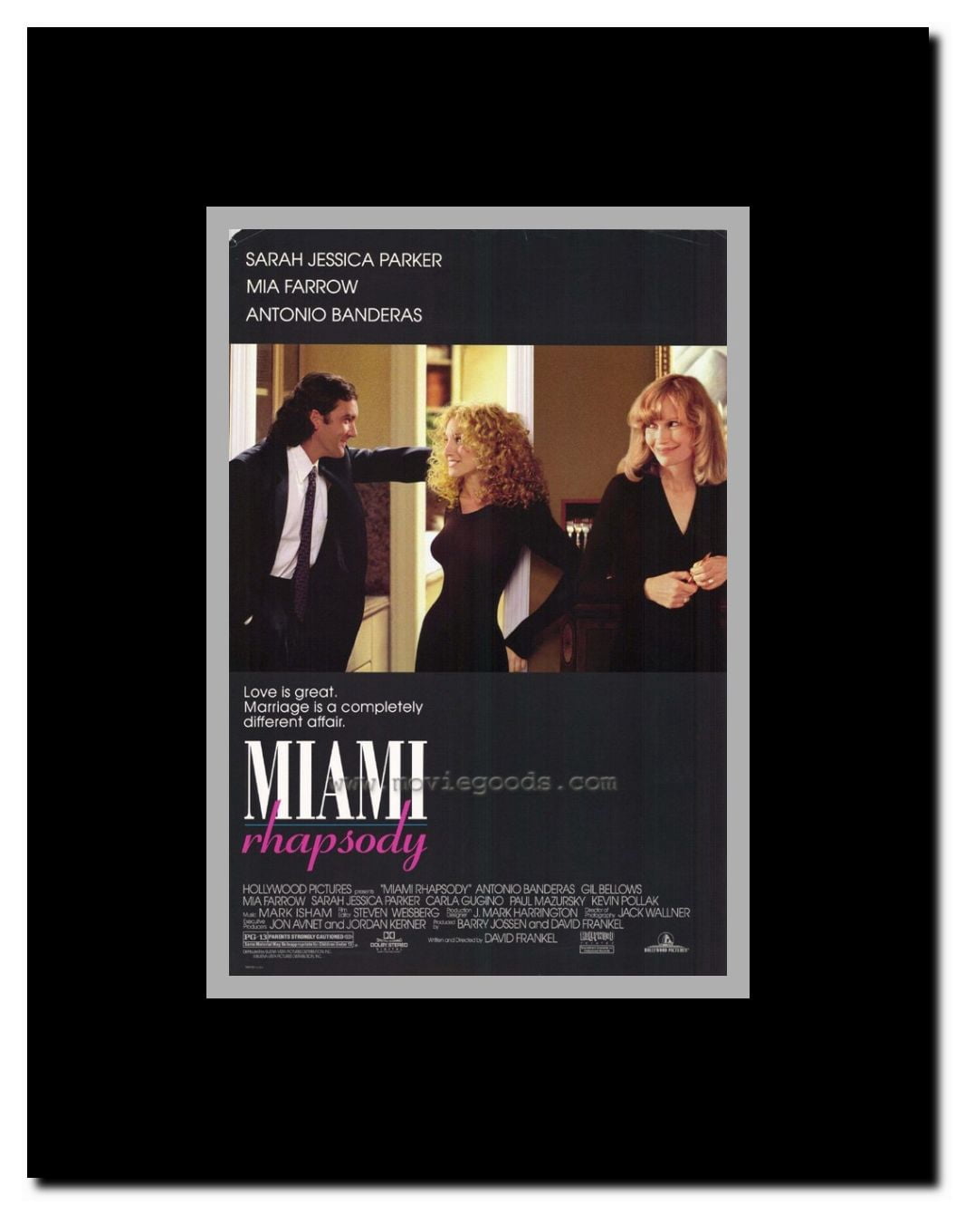 Miami Rhapsody Framed Movie Poster