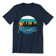 thumbnail image 1 of Miami Skyline Shirt - Unisex Heavy Cotton Tee Shirt, 1 of 7