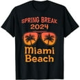 thumbnail image 1 of Miami Spring Break Beach Vacation Men Women Matching 2024 T-Shirt, 1 of 4