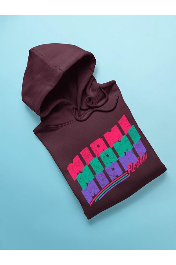 Miami Summer Vibe Hoodie Men's -SelectDesign
