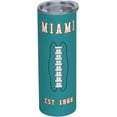 thumbnail image 1 of Miami Tumblers Cup Insulation Travel Stainless Steel Mug GREEN, 1 of 2