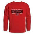 thumbnail image 1 of Miami University Campus Crewneck Sweatshirt, Red - Extra Large, 1 of 1