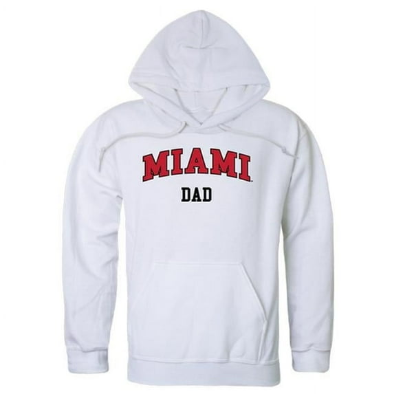 Miami University, OH Dad Hoodie, White - Medium