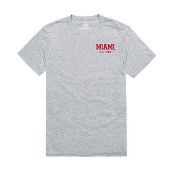 Miami University Practice Tee for Men - Heather Grey - 2XL