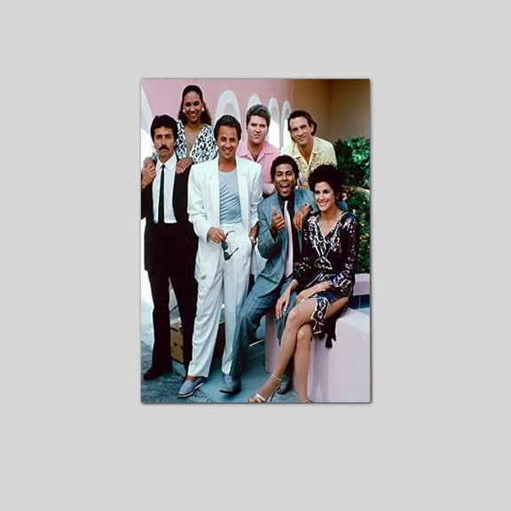 Miami Vice Don Johnson & Cast Classic Hollywood Poster Size 24''x36'' Goldengate