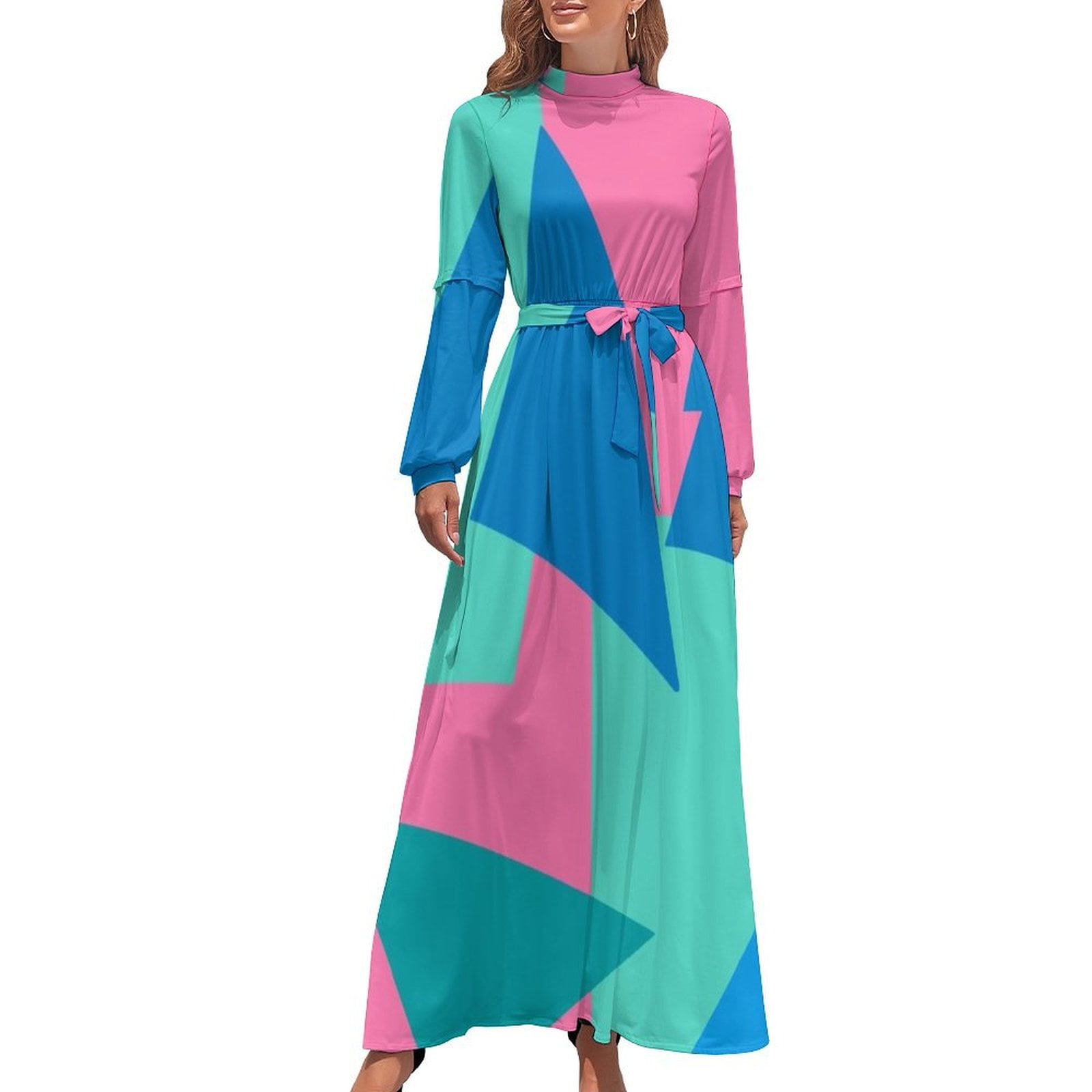 drop waist dress mini Franni Shirred Drop Waist Mini Dress Pink main image 1