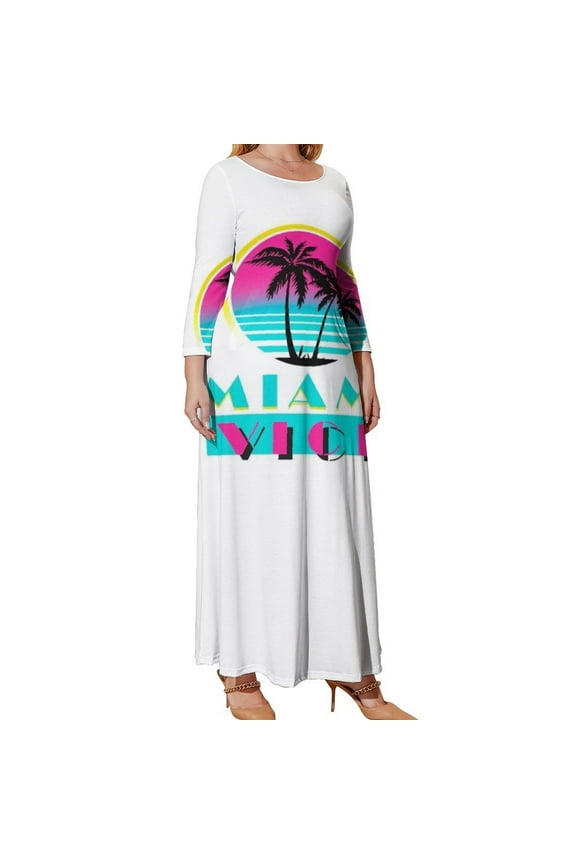 Miami Vice Long Sleeved Dress dresses korean style Bridesmaid dress woman