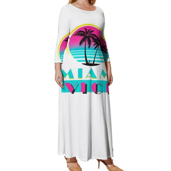 Miami Vice Long Sleeved Dress dresses korean style Bridesmaid dress woman