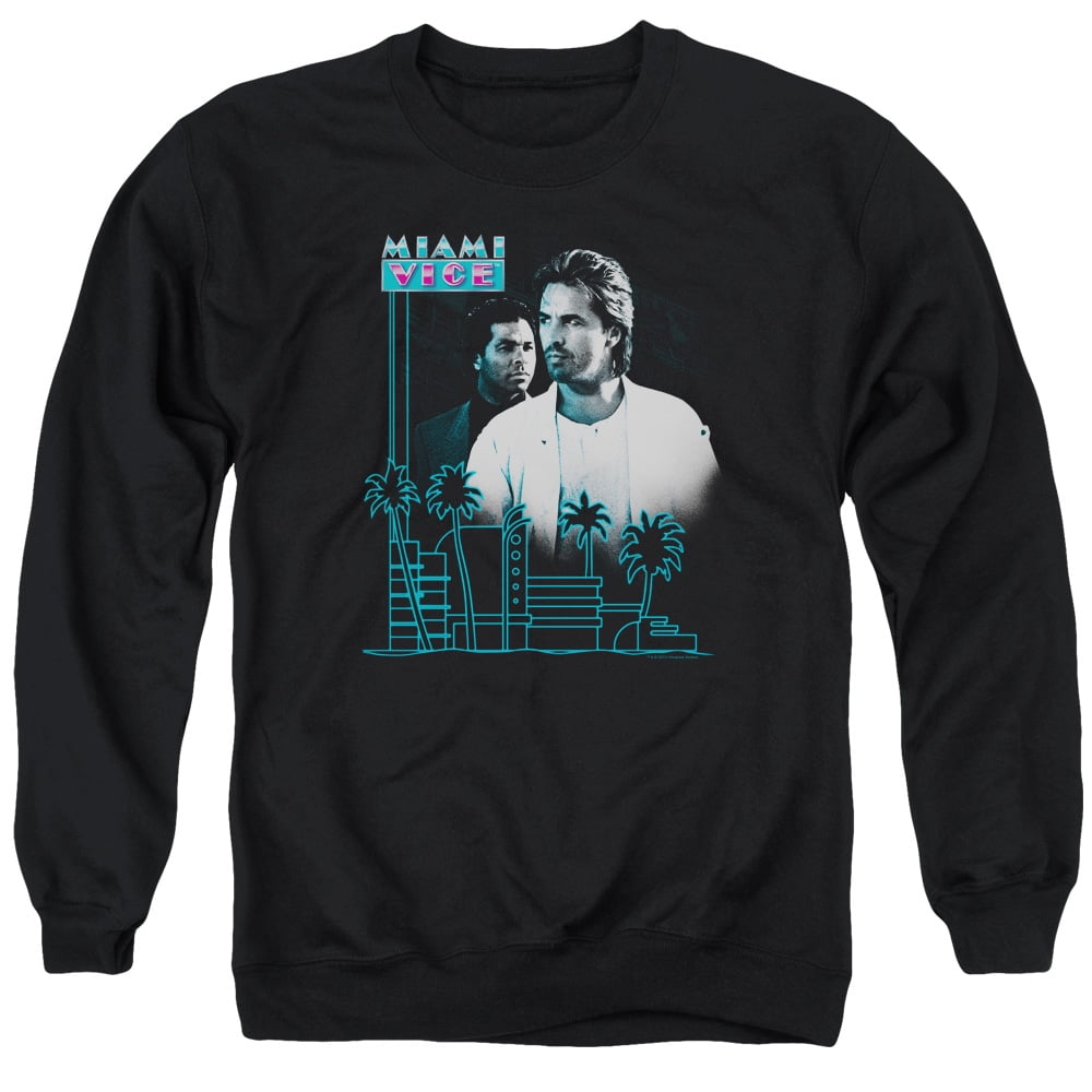Miami Vice Looking Out Crewneck Sweatshirt Medium Walmart - Main Image
