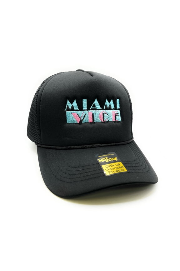 Miami Vice Mesh Trucker Snapback (Black)