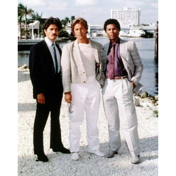 Miami Vice TV Edward J. Olmos Don Johnson Philip Michael Thomas 4x6 photo
