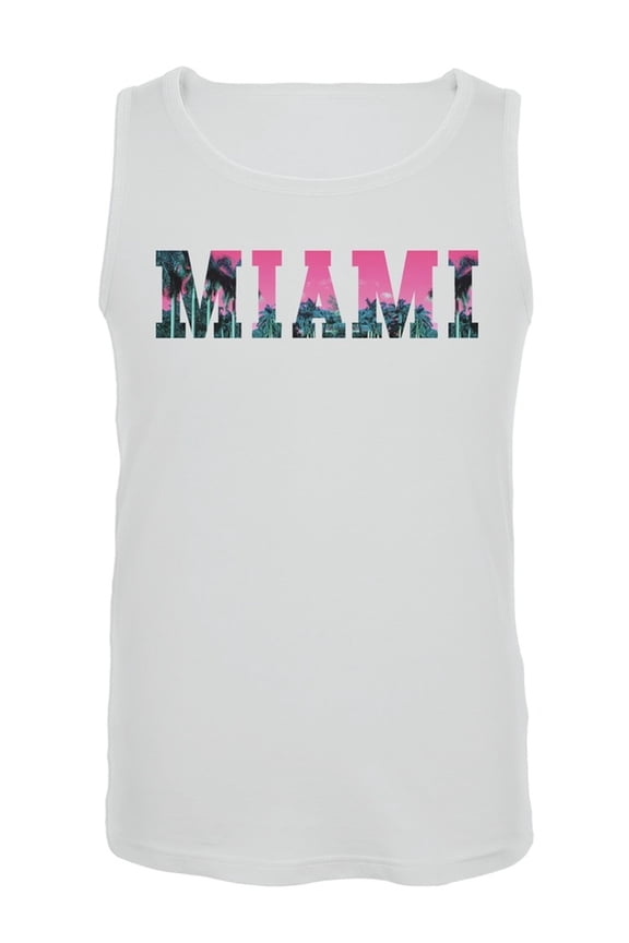 Miami White Tank Top - Medium