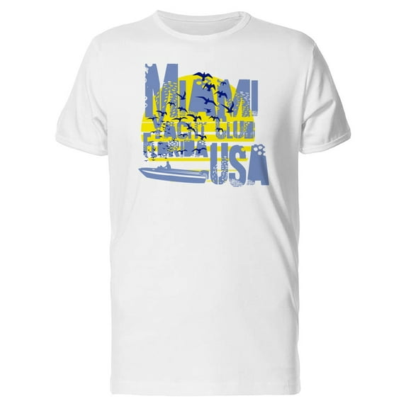 Miami Yacht Club Florida T-Shirt Men -Image by Shutterstock, Male 3X-Large