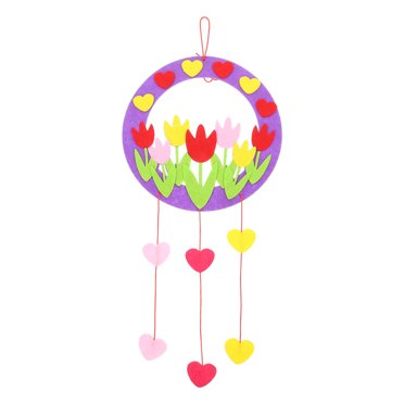 Mian 1 Set Children Manual Paste Production Kits DIY Garland Materials Mother's Day Gift