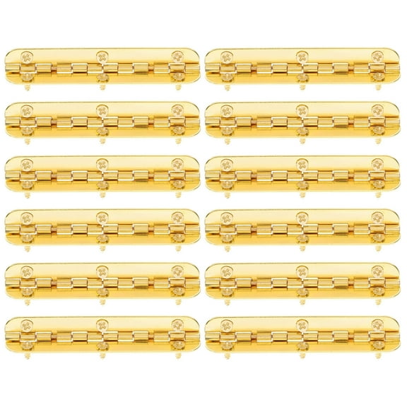 12pcs Small Box Hinges Wooden Jewelry Chest Hardware