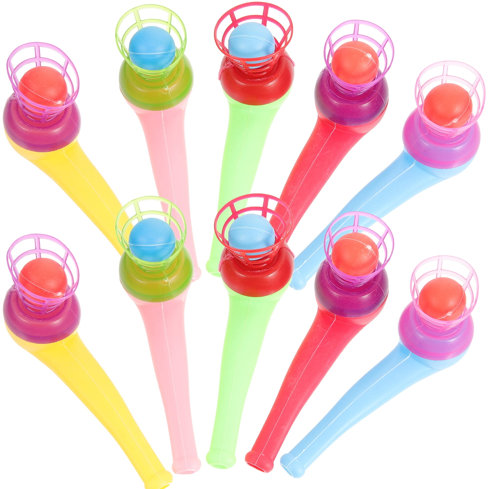 Mian 20 pcs Blowing Ball Toys Floating Blow Ball Blowing Game Balls ...