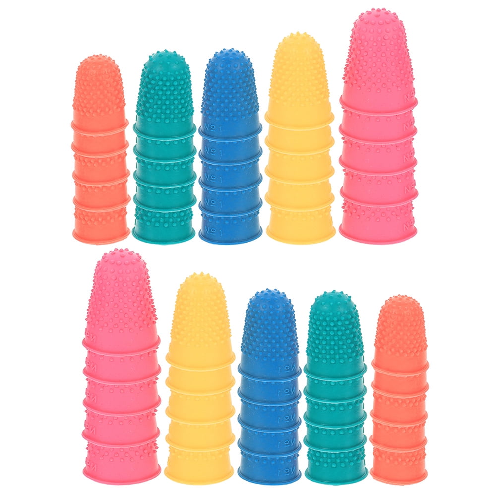 Mian 50pcs Rubber Finger Cots for Money Counting, Writing, Sorting