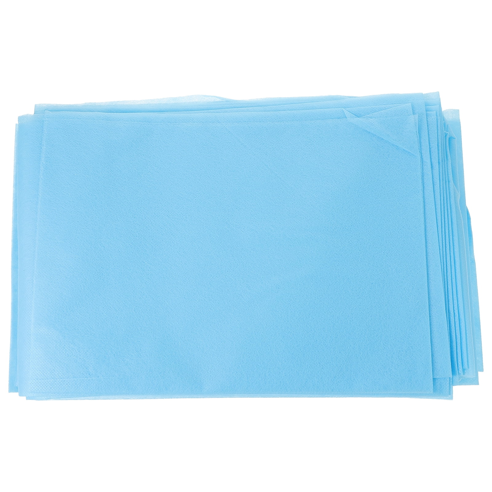 Disposable Salon Sheet 10pcs Nonwoven Bed Cover 29.5x68.8in Blue