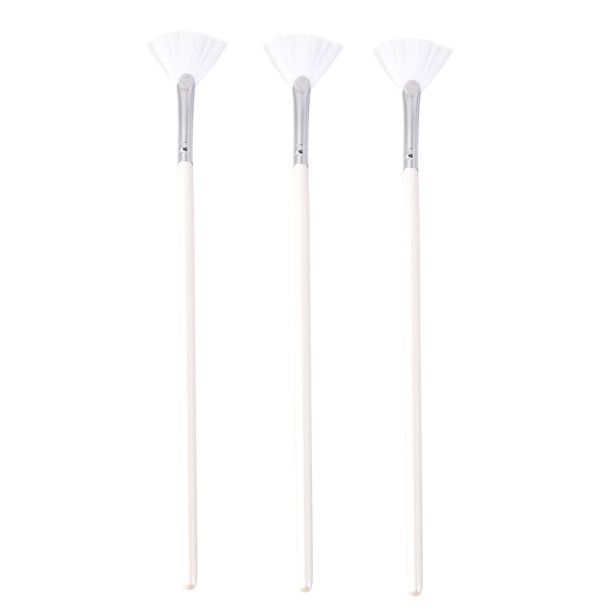 Mian Esthetician Face Brush Set 3pcs Fan Handle Shape Mask DIY