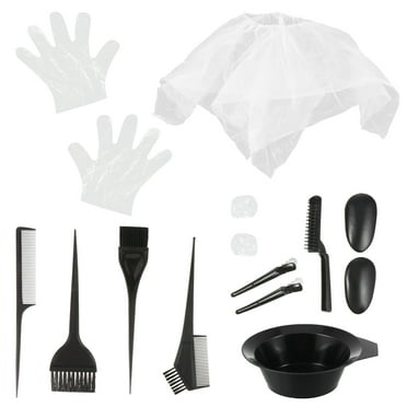 Hair Dye Kit with Brush, Bowl & Tools - 11pcs