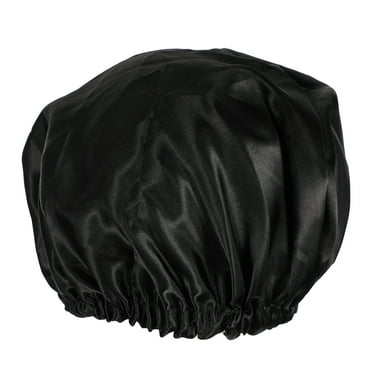 Ladies' Adjustable Double-Layer Sleeping Cap (Black)