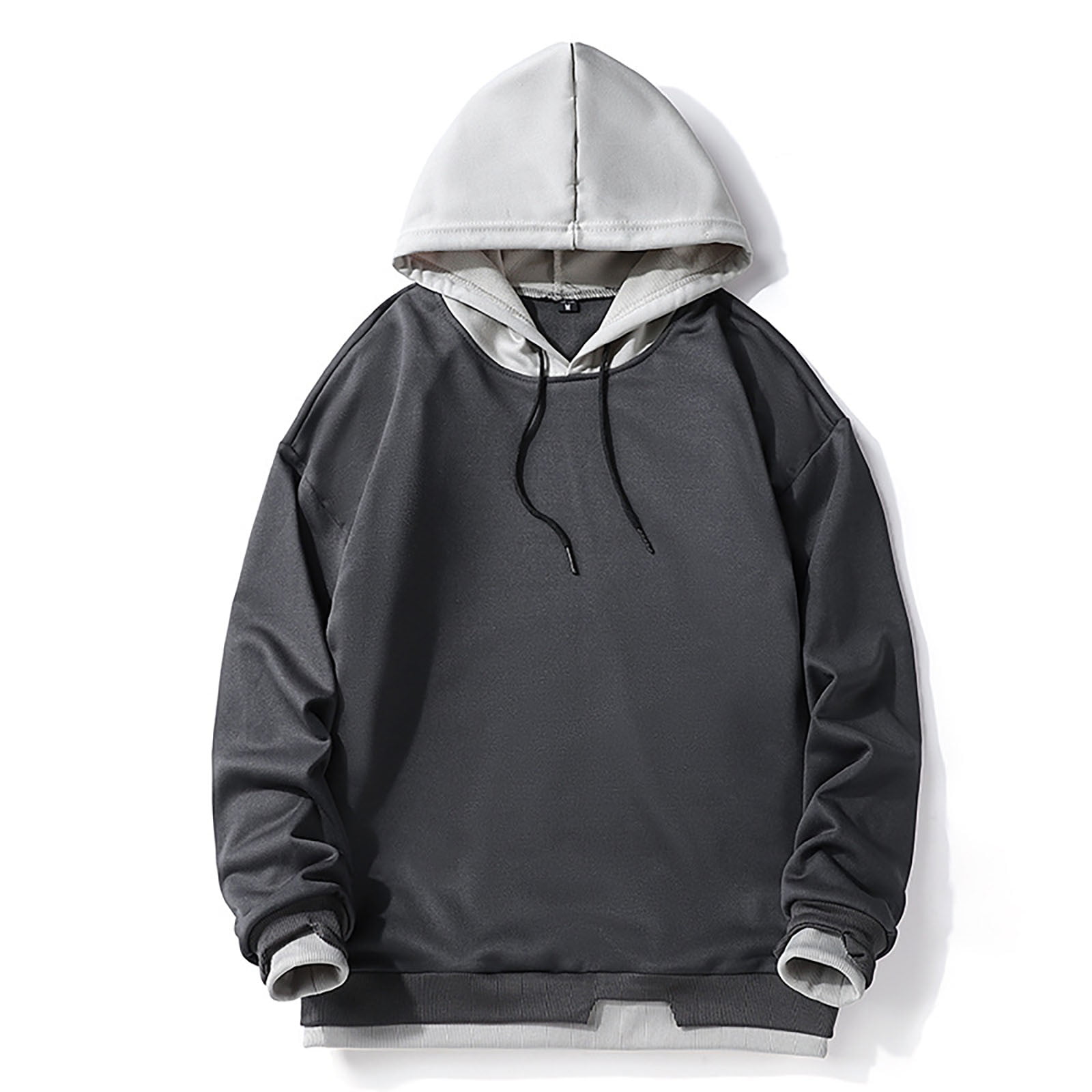 MianXian Long Sleeve Mens Sweatshirts Hoodies, Hooded Neck Zipper