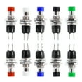 Miangastore 12Pcs 7MM Mounting Hole SPST Mini Push Button Switch (Red