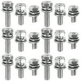Miangastore 18pc Stainless Steel Nuts & Bolts Kit with Washers