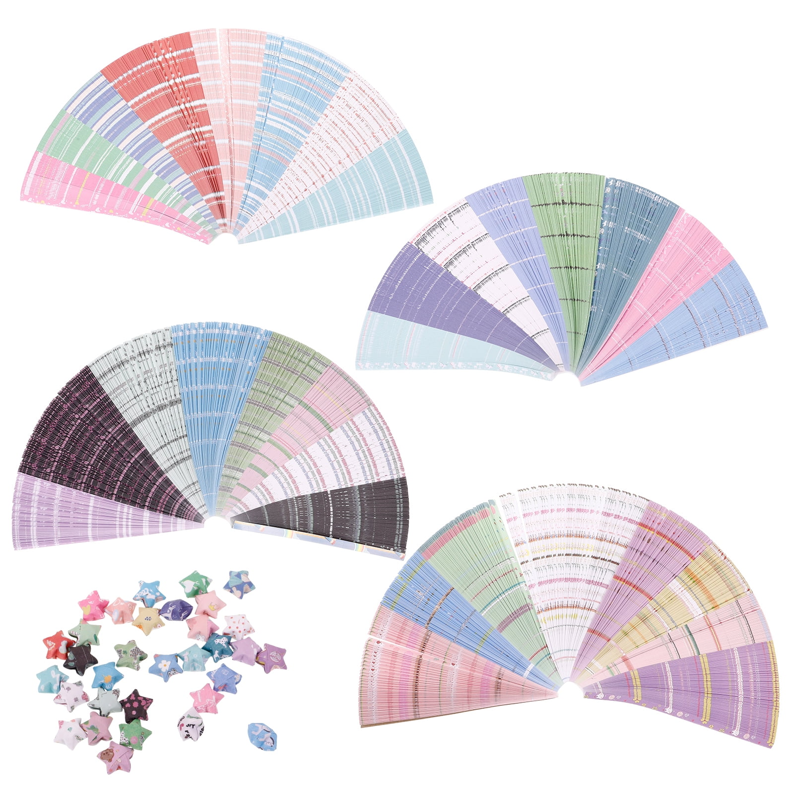 Miangastore 2160Pcs DIY Star Strips Origami Paper Strips Paper Stars