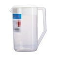 Miangastore 2500ml Glass Pitcher with Lid for Cold Beverages, Coffee