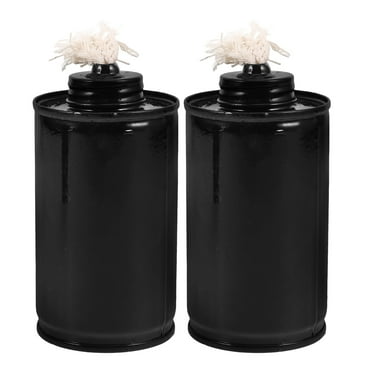 Miangastore 2pcs Small For Outside Fuel Canister Torch Canisters Backyard Torch Can Replacement Replaceable Iron Torch Canister