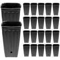 Miangastore 30 Plastic Nursery Pots with Drainage Holes for Seedlings