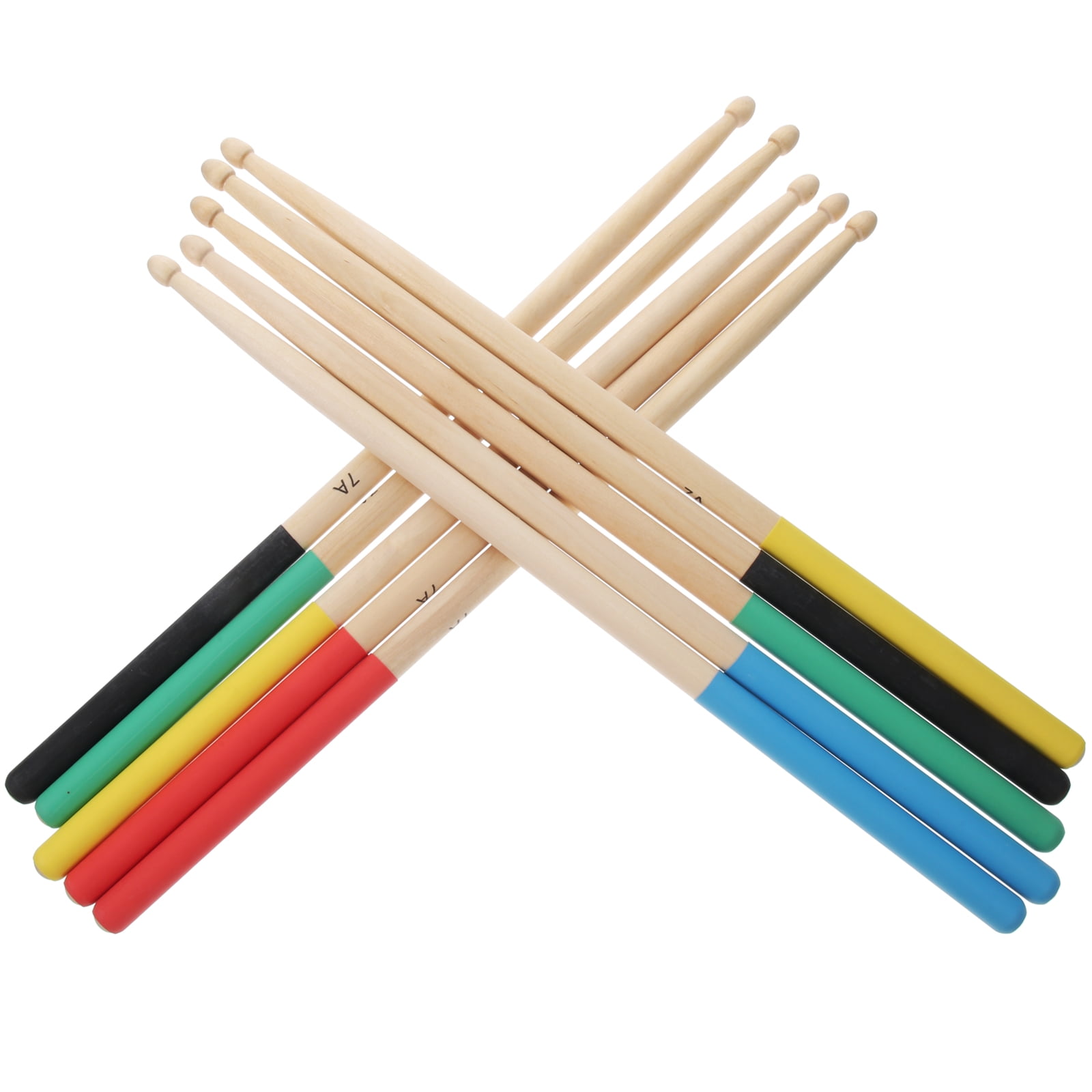 Miangastore 5 Pairs Maple Drumsticks 7A Wood Tip Drumstick for