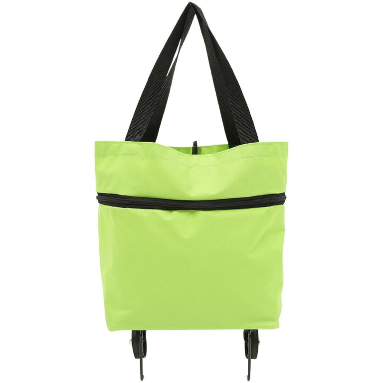 Miangastore Collapsible Trolley Bag Folding Shopping Bag with Wheels Foldable Grocery Bag Laundry Bag Walmart