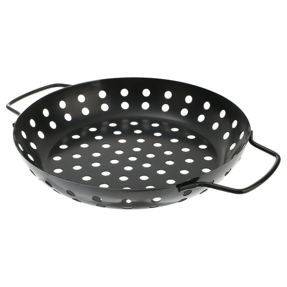 ADDHAT Practical Barbecue Grilling Basket with Non-stick Coating 1Set 12.18X9.43X1.77in