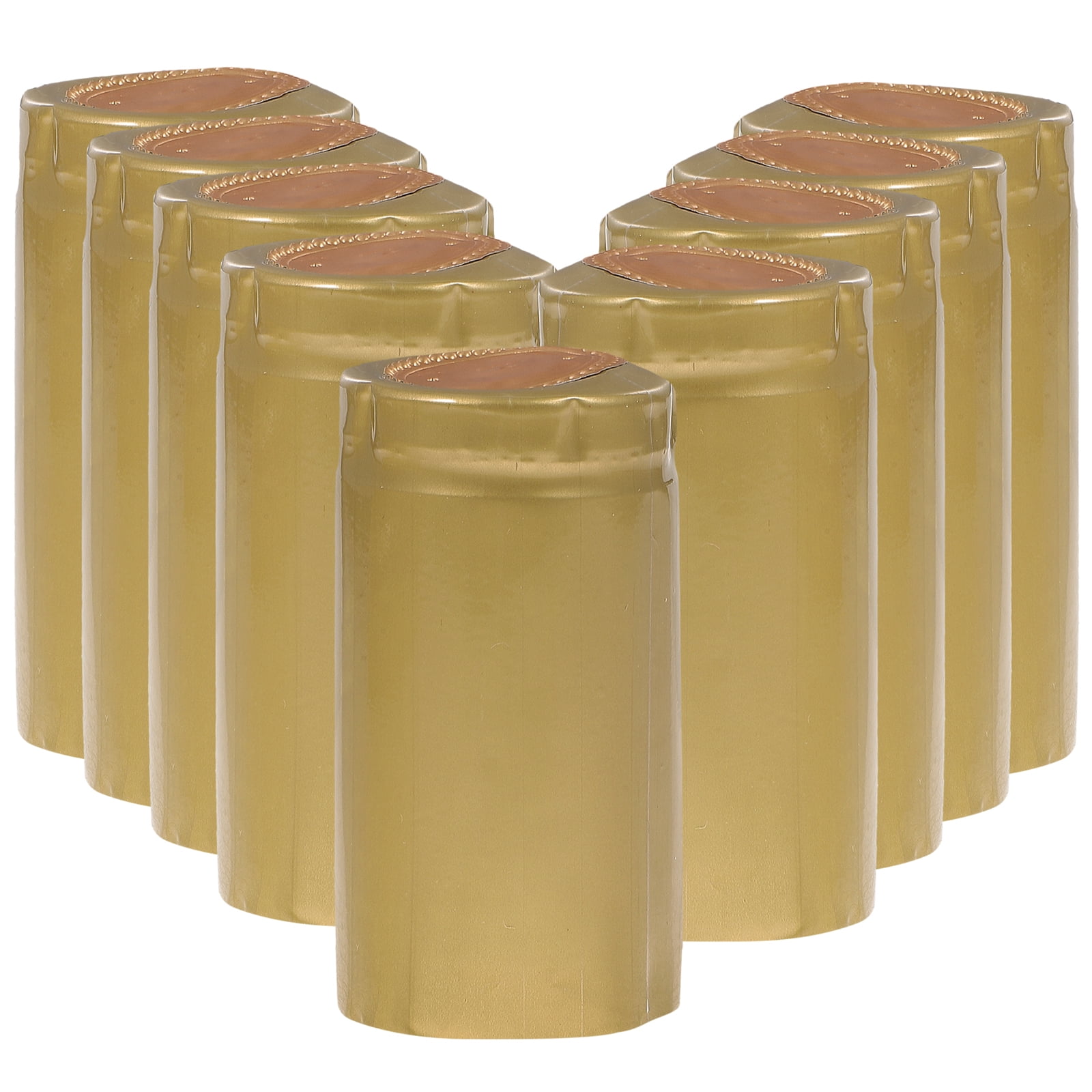 Miangastore Red PVC Heat Shrink Bottle Cap Cover Film Golden/Red