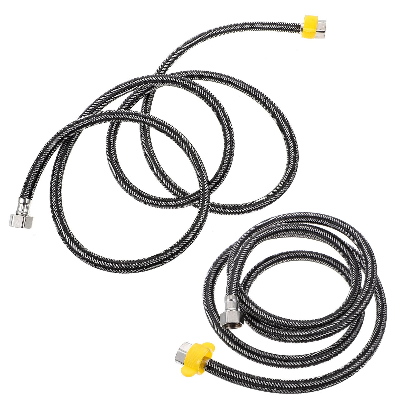 Miangastore Stainless Steel Dishwasher & Toilet Connector Hose 2pcs 2m