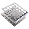 Miangastore Stainless Steel Test Tube Rack 25 Holes Z Shape Lab Holder