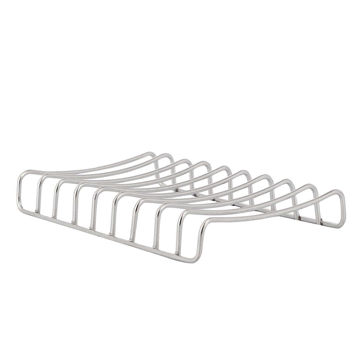 Miangastore White Ceramic Soap Dish with Stainless Steel Drain for