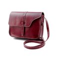 thumbnail image 1 of Miangastore Women's Leather Fashion Vintage Style Cross Body Shoulder Bag (Wine Red), 1 of 6