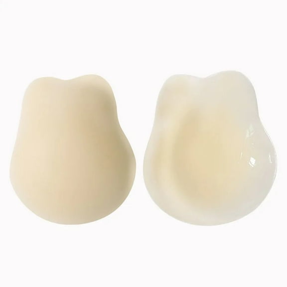 Mianjueshi Invisible Thin Silicone Breast Lift Pads Solid State Large Chest Anti-Sagging Mini Rabbit Ear Chest Lifting Pads for Women,Skin,15.5