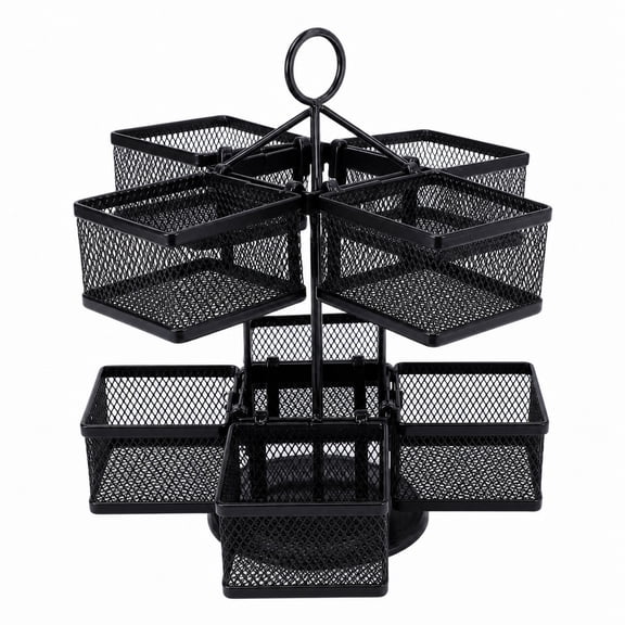 MiaoBlossom Rotating Tea Bag Storage Carousel Organizer, Holds 96 Tea Bags | Kitchen Counter & Pantry Tea Caddy Storage