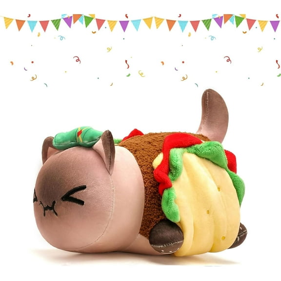 Miaobe Lovely 20 Cm Taco Cat Stuffed Animals Plush Toy,Cute Cat Cartoon Figure Plush Gift Kids Birthday Present