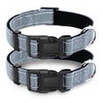 thumbnail image 1 of Miaocao 2 Pack Reflective Dog Collar with Safety Locking Buckle, Adjustable Soft Breathable Comfortable Nylon Pet Collar for Small, Medium and Large Dogs, Turquoise, S, 1 of 5