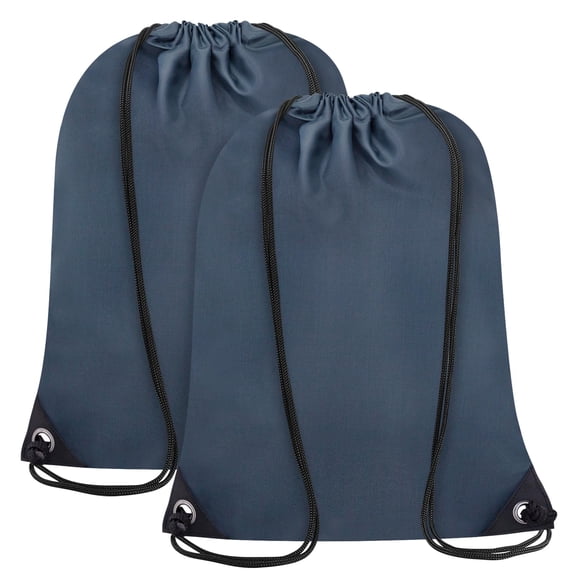 Miaocao 2PCS Drawstring Bags Bulk, String Backpack for Men Women, Cinch Bag Draw String Back Bag for Gym, Sports, Travel, Swimming, Beach, Red