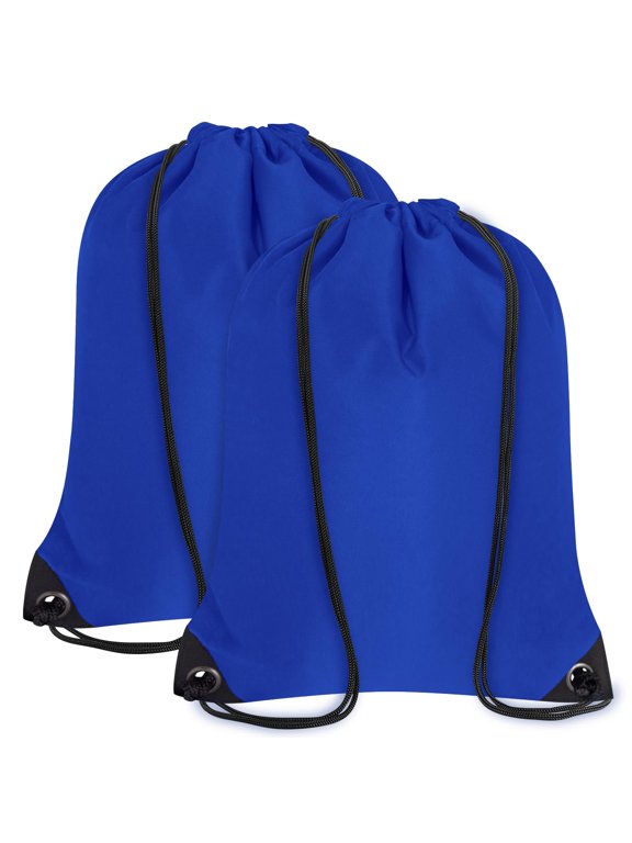 2PCS Drawstring Bags Bulk, String Backpack for Men Women, Cinch Bag Draw String Back Bag for Gym, Sports, Travel, Swimming, Beach, Red