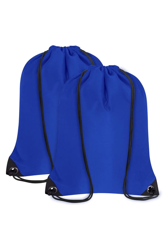 2PCS Drawstring Bags Bulk, String Backpack for Men Women, Cinch Bag Draw String Back Bag for Gym, Sports, Travel, Swimming, Beach, Red